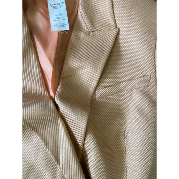 Gianni Versace Couture Silk Blazer Peach Sz 38 Made in Italy Vintage 90s - Picture 15 of 16